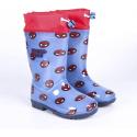 Botas De Agua Spiderman Azules Estampadas