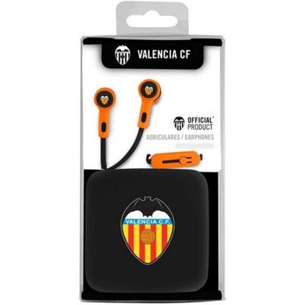 Auriculares Valencia CF Naranja Botón