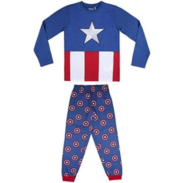 Pijama Manga Larga Capitán América Star Niño