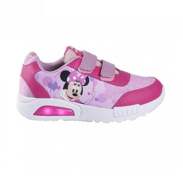 Zapatillas Deportivas con Luces Minnie Mouse Niña Rosas Estampadas