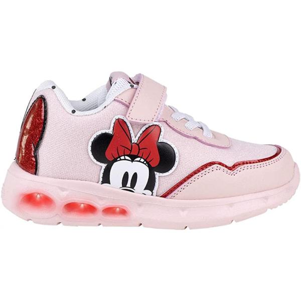Zapatillas Deportivas con Luces Led Minnie Mouse Niña Rosas