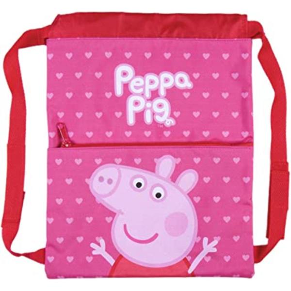 Saco Gymsack Peppa Pig Hearts
