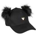 Gorra Con Pompones Minnie Mouse Negro Mujer