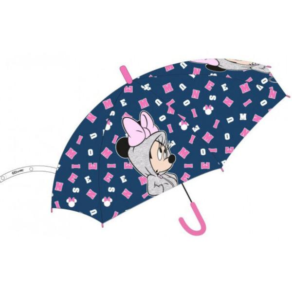 Paraguas Minnie Mouse Azul y Rosa Niña