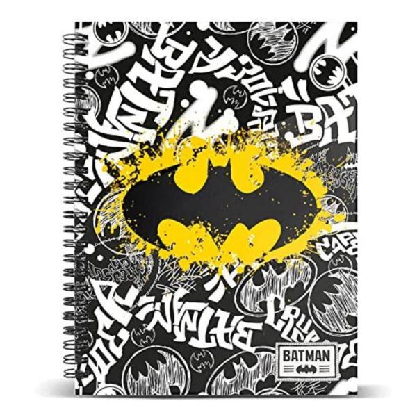 Cuaderno Batman Tagsignal A4 Con Hojas Cuadriculadas