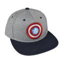 Gorra Trucker Capitán América Gris Adulto