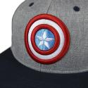 Gorra Trucker Capitán América Gris Adulto