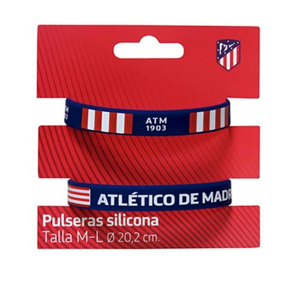 Set Pulseras Silicona Atlético De Madrid Adulto