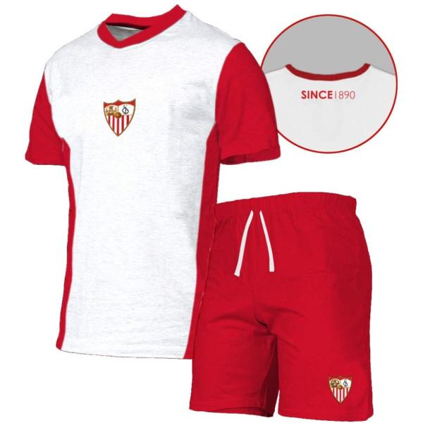 Pijama Verano Sevilla Fc Rojo Niño