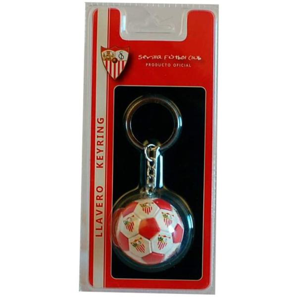 Llavero Sevilla Futbol Club con forma de balón