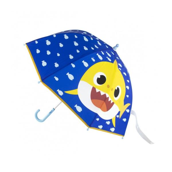 Paraguas Baby Shark Azul Y Amarillo