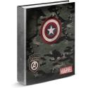 Carpeta De 4 Anillas Capitán América Army A4