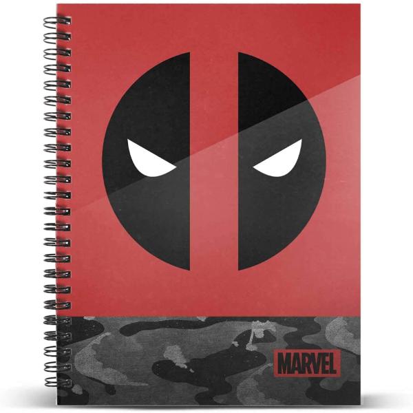 Cuaderno Deadpool Rebel A4 Con Hojas Cuadriculadas