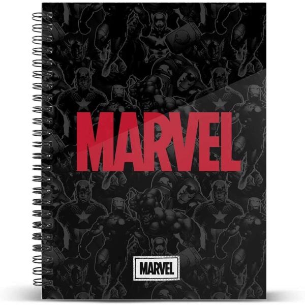 Cuaderno Marvel a5 cuadros