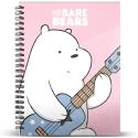 Cuaderno We Bare Bears Pink Hat A4 Con Hojas Cuadriculadas