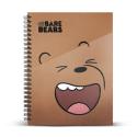 Cuaderno We Bare Bears Brown Smile A5 Con Hojas Cuadriculadas