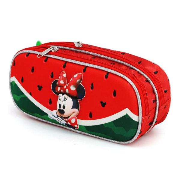 Estuche Portatodo Doble Minnie Mouse Watermelon