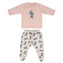 Pijama Invierno Minnie Mouse Bebé Rosa Polaina