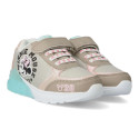 Zapatillas Deportivas con Luces Minnie Mouse 1928 Beige y Rosa Niña
