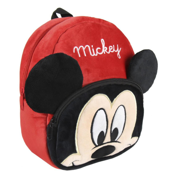 Mochila Guardería Mickey Mouse Face Peluche 3D