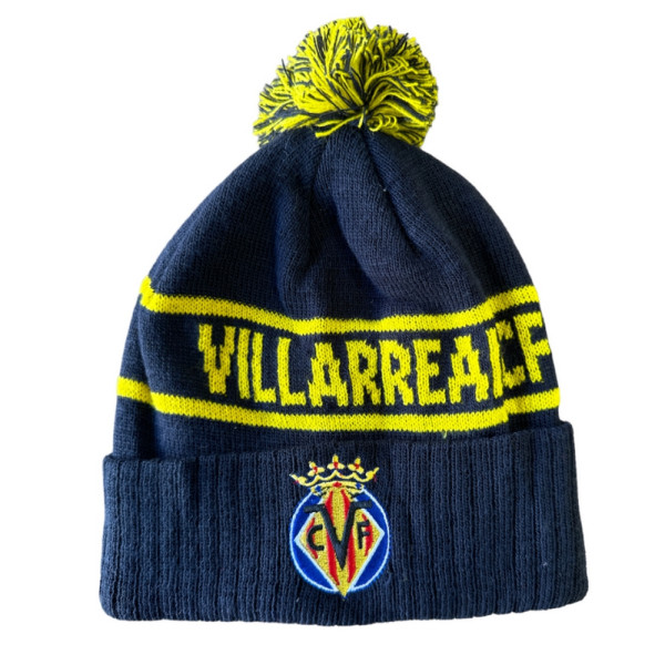 Gorro con Pompón Villarreal CF Azul Marino Adulto