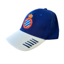 Gorra RCD Espanyol de Barcelona Azul y Blanca Bordada Adulto