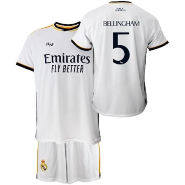 Equipación Conjunto Camiseta y Pantalón Real Madrid Primera 23/24 Bellingham Replica