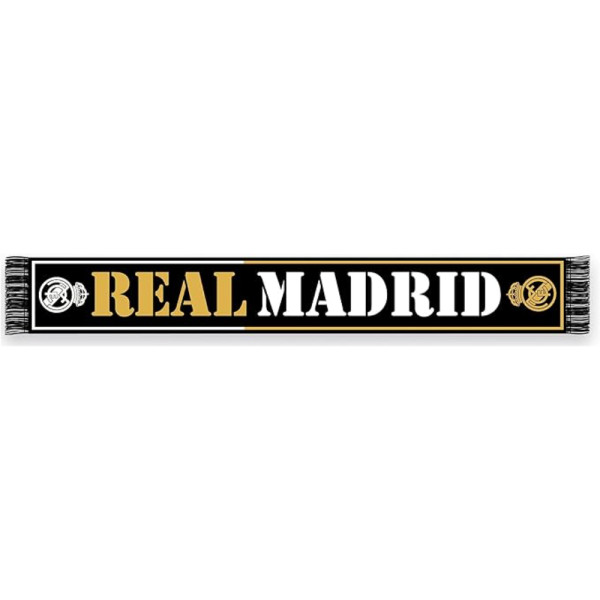 Bufanda Real Madrid Negro Escudo