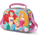 Bolsa Portaalimentos 3D con Correa Bandolera Princesas Disney Flowers