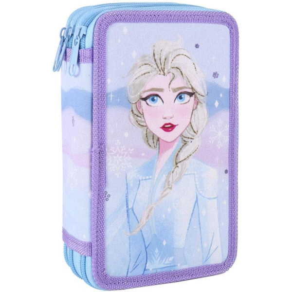 Plumier Triple Frozen Morado Sparkles