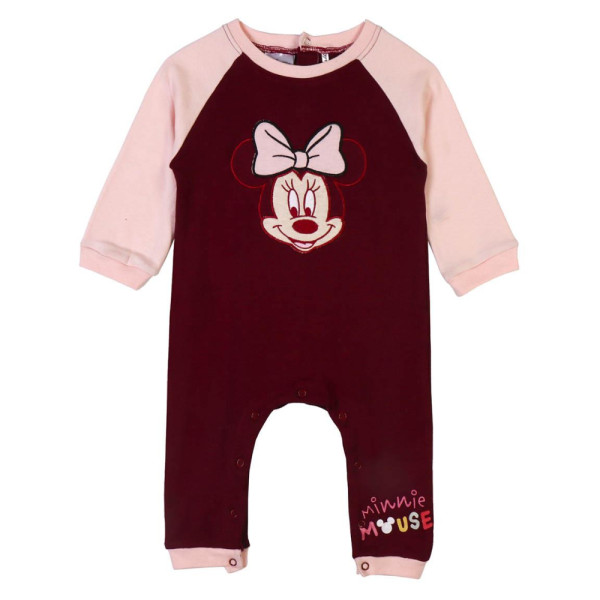 Pelele Minnie Mouse Burdeos y Rosa
