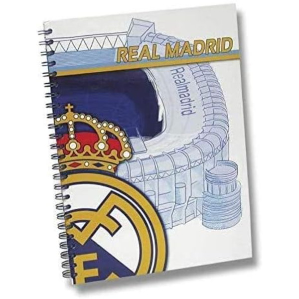 Carpeta Espiral 30 Fundas Real Madrid A4