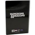 Cuaderno Dungeons and Dragons Black Light A4 con Hojas Cuadriculadas