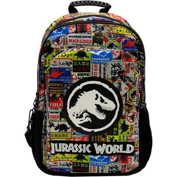 Mochila 2 Compartimentos Jurassic World Danger