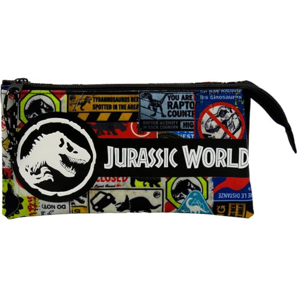 Estuche Portatodo Triple Jurassic World Danger