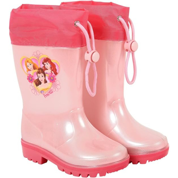 Botas De Agua Perletti Princesas Rosas Corazón