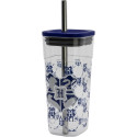Vaso de Plástico con Pajita Harry Potter Hogwarts 540 ML