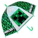 Paraguas Transparente Minecraft Verde