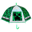 Paraguas Transparente Minecraft Verde