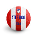 Balón Atlético de Madrid Grande Blanco Rayas Rojas 