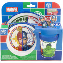 Set de Menaje Antideslizante Avengers Invincible Force 5 Piezas