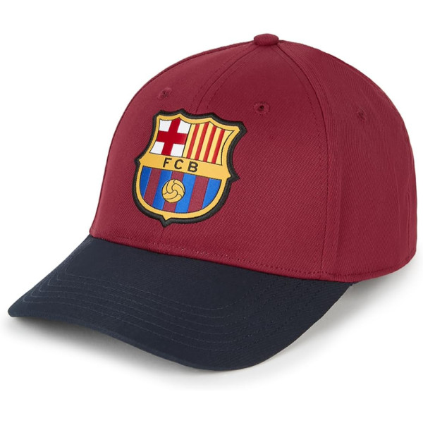 Gorra FC Barcelona Burdeos y Azul Marino Hombre