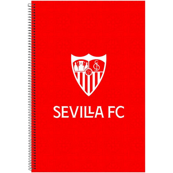 Cuaderno Sevilla FC Rojo A5 con Hojas Cuadriculadas