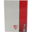 Cuaderno Sevilla FC Rojo A4 con Hojas Cuadriculadas