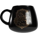 Taza Harry Potter Hufflepuff con Figurita 3D Negra 320 ML