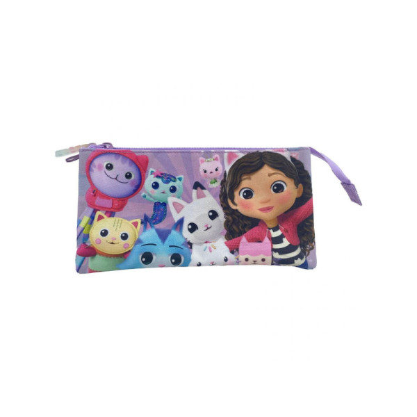 Estuche Portatodo Triple La Casa de Muñecas de Gabby