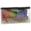Estuche Portatodo Transparente con Material Rainbow High