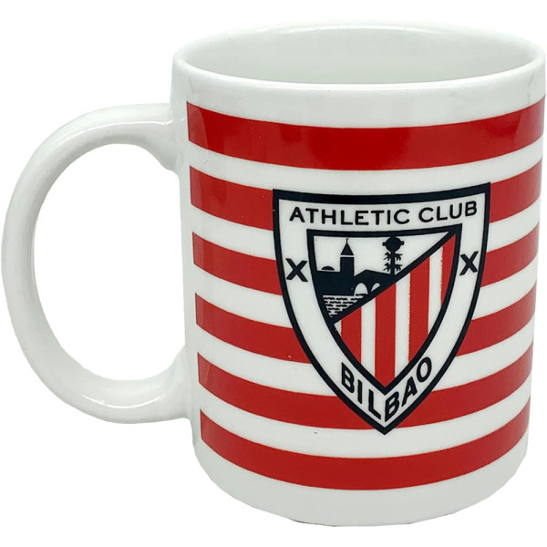 Taza Athletic Club Bilbao 330 ML Blanca a Rayas 330 ML