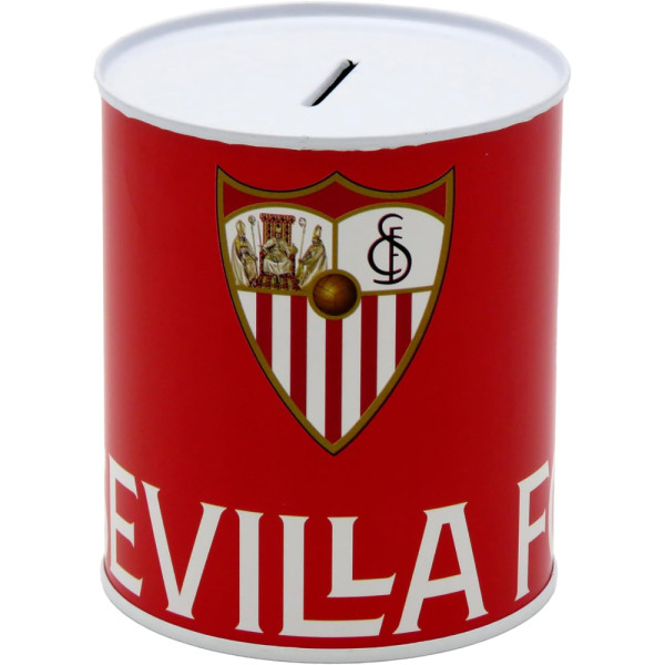 Hucha de Metal Sevilla FC Roja Mediana