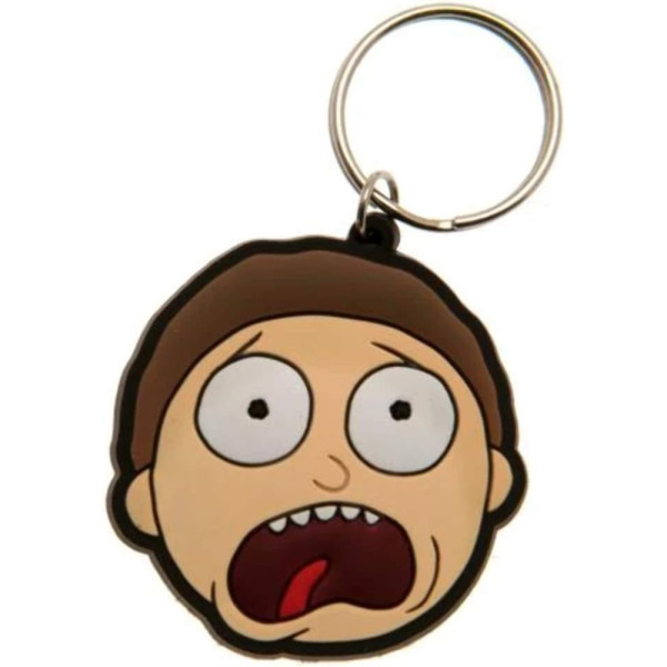 Llavero de Caucho Rick&Morty Cara Asustada